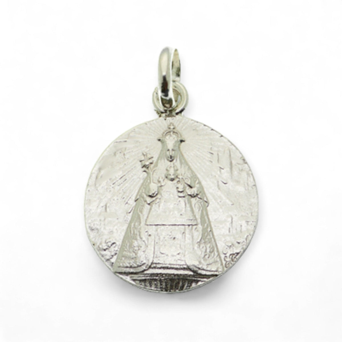 Medalla de la Virgen de Covadonga en plata