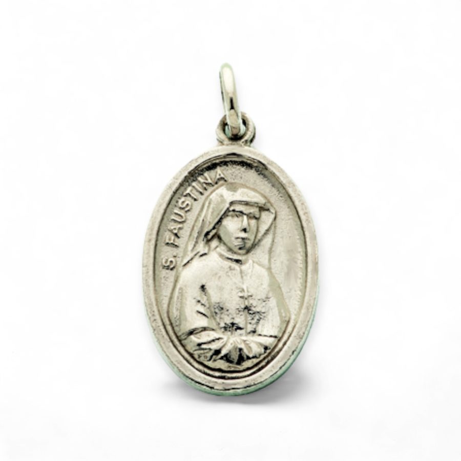 medalla-santa-faustina-y-jesus-de-la-divina-misericordia-plata